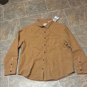 Everlane Men's Brown Casual Button Down Shirt